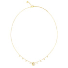 Κολιέ Guess Aurora JUBN06238JWYGT/U Χρυσό με Κρεμαστά Charms και Πέτρες