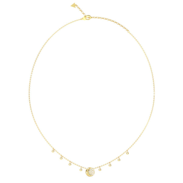 Κολιέ Guess Aurora JUBN06238JWYGT/U Χρυσό με Κρεμαστά Charms και Πέτρες