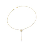 Κολιέ Guess Beloved JUBN06007JWYGT/U Χρυσό με Καρδιά & Πέρλες
