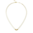 Κολιέ Guess Steel Marina JUBN06220JWYGT/U σε Χρυσό Χρώμα με Διπλή Αλυσίδα