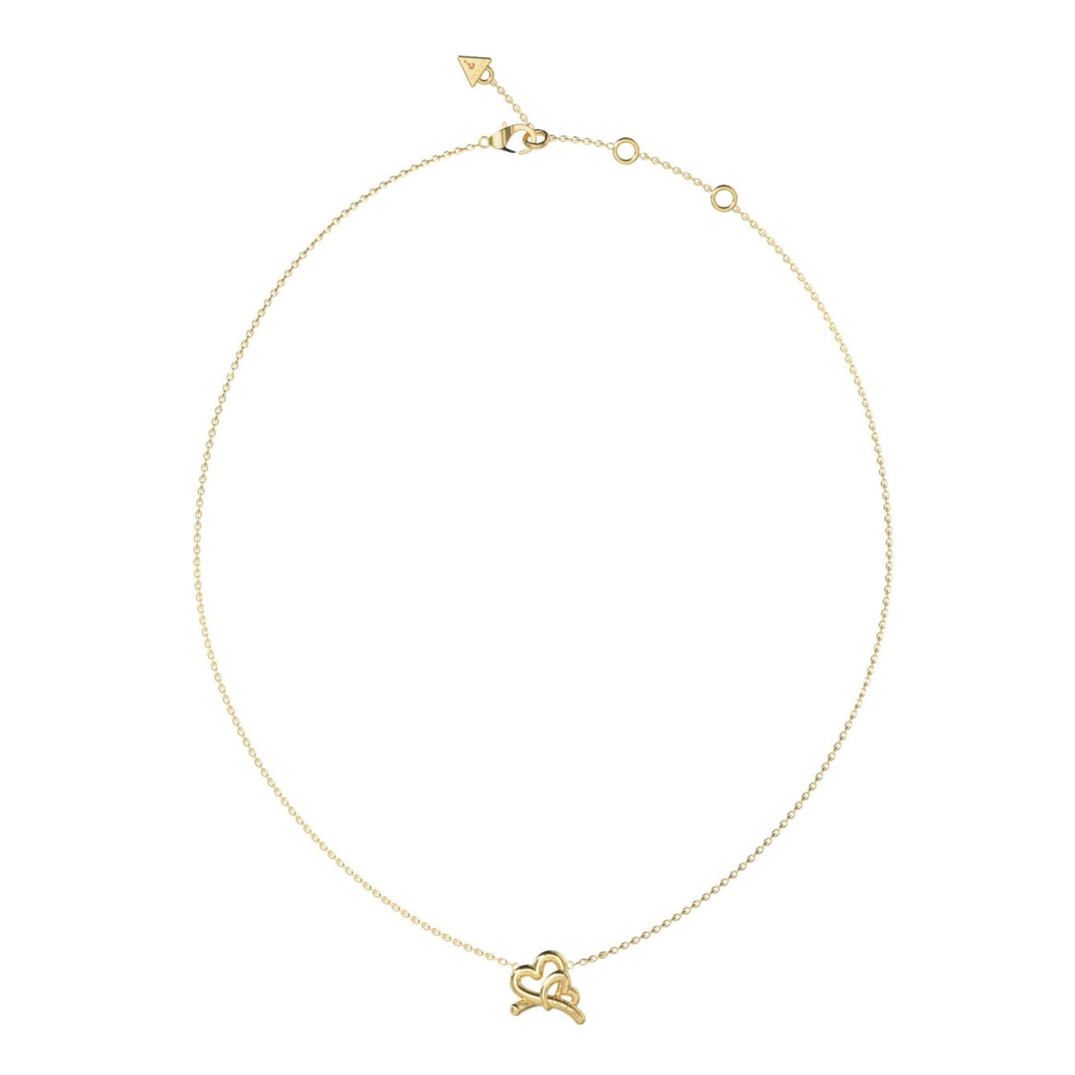 Κολιέ Guess Love Bites JUBN06056JWYGT/U με Καρδιά σε Χρυσό Χρώμα