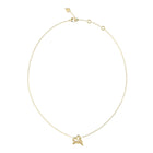 Κολιέ Guess Love Bites JUBN06056JWYGT/U με Καρδιά σε Χρυσό Χρώμα