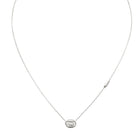 Γυναικείο Κολιέ Guess Marina JUBN06223JWRHT/U σε Ασημί Χρώμα με Ζιργκόν