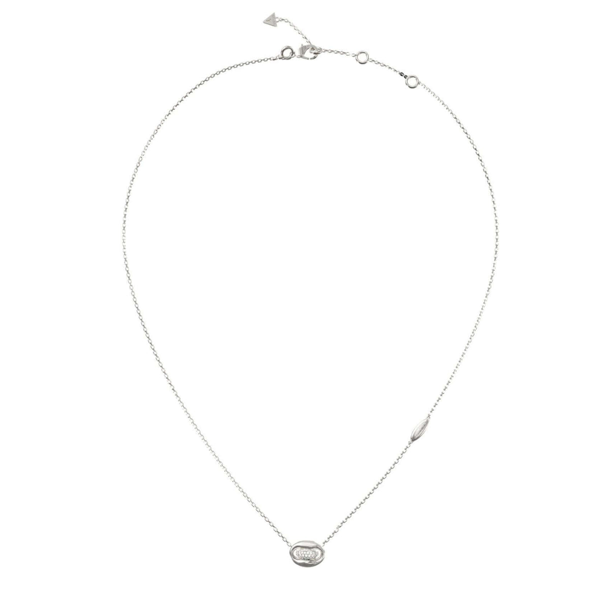 Γυναικείο Κολιέ Guess Marina JUBN06223JWRHT/U σε Ασημί Χρώμα με Ζιργκόν