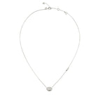 Γυναικείο Κολιέ Guess Marina JUBN06223JWRHT/U σε Ασημί Χρώμα με Ζιργκόν