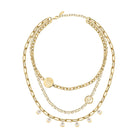 Κολιέ Karl Lagerfeld Illume KLBJX01 Χρυσό με Τριπλή Αλυσίδα & Charms