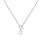 Κολιέ Karl Lagerfeld Pearl KLAYR04 σε Ασημί με Πέρλα