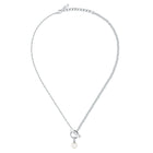 Κολιέ Karl Lagerfeld Pearl KLAYR05 σε Ασημί με Πέρλα