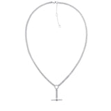 Γυναικείο ατσάλινο ασημί κολιέ Tommy Hilfiger 2780771 μήκους 40–50 cm με κρεμαστό.