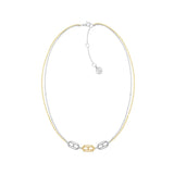 Κολιέ Tommy Hilfiger 2780550 δίχρωμο μήκους 40–50 cm με διπλή αλυσίδα