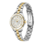 Γυναικείο Ρολόι Boss Sage Aqua 1502848 με Δίχρωμο Μπρασελέ & Ασημί Καντράν