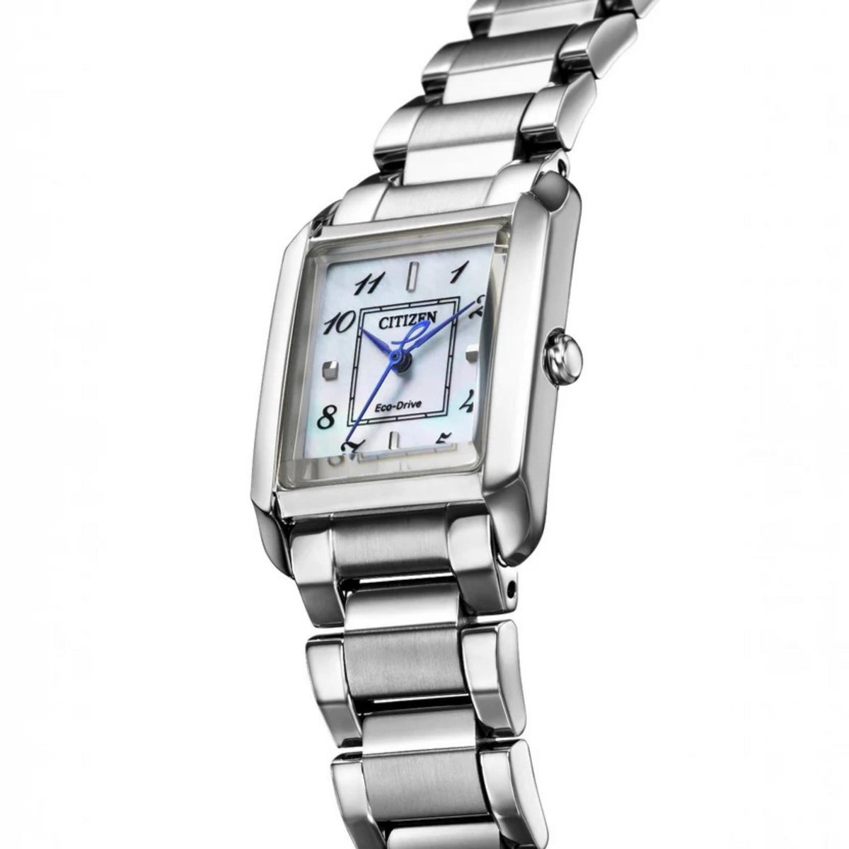 Λευκό φίλντισι καντράν ρολογιού Citizen L EW5600-87D διαμέτρου 28.4x21.5mm