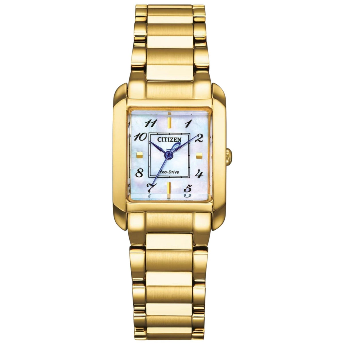 Γυναικείο ρολόι Citizen L EW5602-81D με χρυσό μπρασελέ και λευκό φίλντισι καντράν