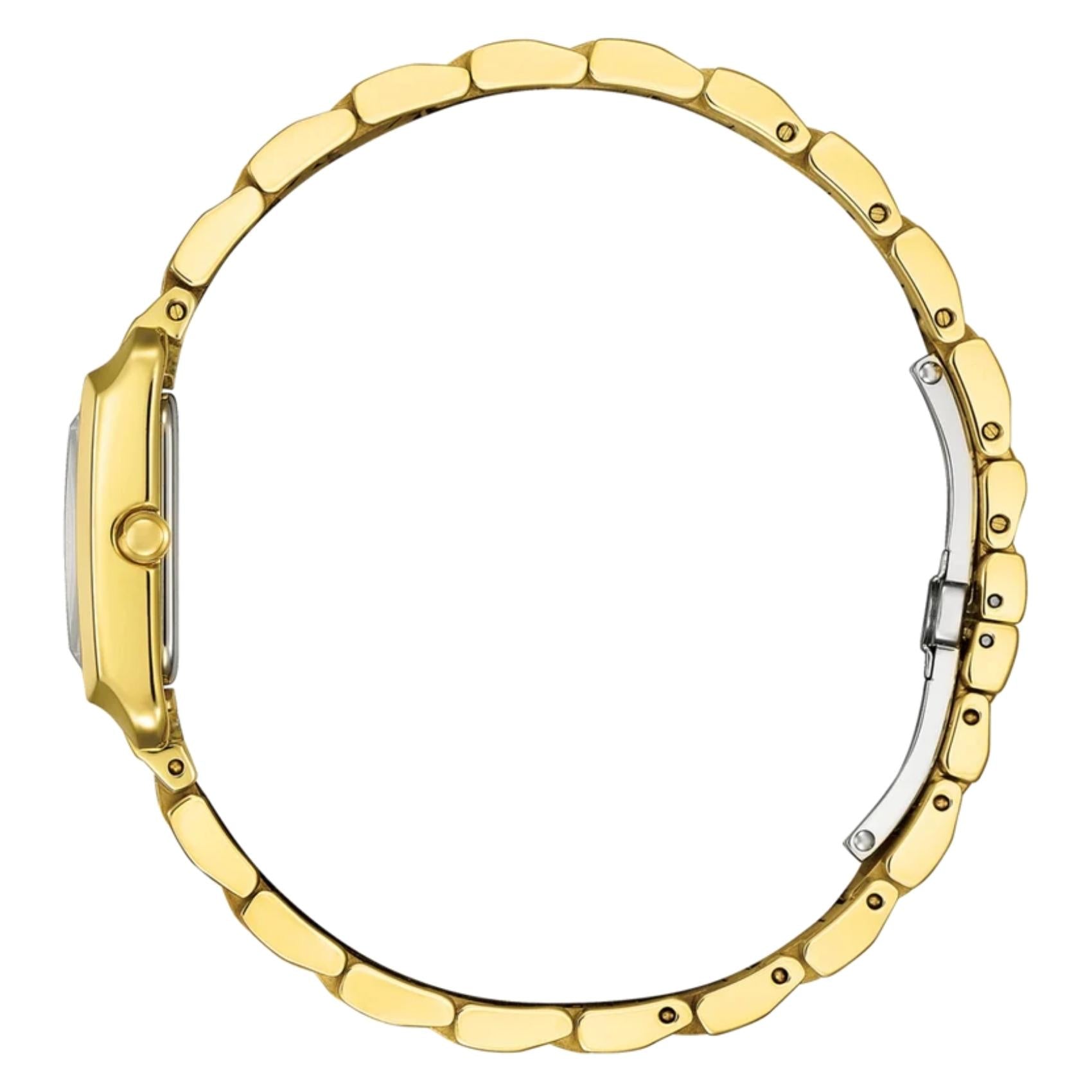 Χρυσό ατσάλινο μπρασελέ ρολογιού Citizen L EW5602-81D