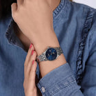 Γυναικείο Ρολόι Citizen Sports EU6090-54L με Ασημί Μπρασελέ & Μπλε Καντράν