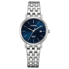 Γυναικείο Ρολόι Citizen Sports EU6090-54L με Ασημί Μπρασελέ & Μπλε Καντράν