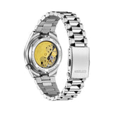 Πίσω όψη open back του γυναικείου ρολογιού Citizen Tsuyosa NJ0200-50L με ορατό αυτόματο μηχανισμό Caliber 8210.