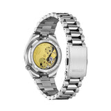 Πίσω όψη open back του γυναικείου ρολογιού Citizen Tsuyosa NJ0200-50W με ορατό αυτόματο μηχανισμό Caliber 8210.