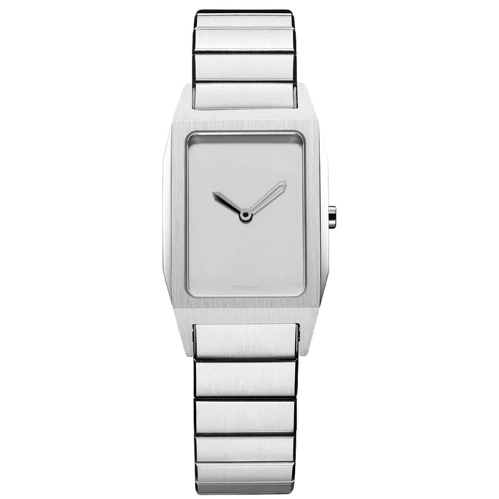 Γυναικείο ρολόι D1 Milano Aura Silver D1-ARBU01 με ασημί ατσάλινο μπρασελέ, τετράγωνη κάσα Ø23 mm από ανοξείδωτο ατσάλι, ασημί καντράν, ζαφείρι κρύσταλλο και μηχανισμό Quartz, αδιάβροχο 5 ATM κατάλληλο για κολύμβηση.