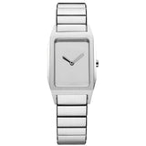 Γυναικείο ρολόι D1 Milano Aura Silver D1-ARBU01 με ασημί ατσάλινο μπρασελέ, τετράγωνη κάσα Ø23 mm από ανοξείδωτο ατσάλι, ασημί καντράν, ζαφείρι κρύσταλλο και μηχανισμό Quartz, αδιάβροχο 5 ATM κατάλληλο για κολύμβηση.