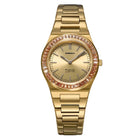 Γυναικείο Ρολόι D1 Milano Ultra Thin 1970 Clear Fusion D1-UCBL01 Με Χρυσό Μπρασελέ & Χρυσό Καντράν