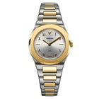 Γυναικείο Ρολόι D1 Milano Ultra Thin 1970 D1-UHBL04 Με Ασημί-Χρυσό Μπρασελέ & Ασημί Καντράν