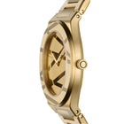 Γυναικείο Ρολόι D1 Milano Ultra Thin Golden Inlay D1-UCBL05 με Χρυσό Μπρασελέ & Χρυσό Καντράν