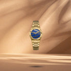 Γυναικείο Ρολόι D1 Milano Ultra Thin Royal Inlay D1-UCBL02 Με Χρυσό Μπρασελέ & Μπλε Καντράν