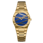 Γυναικείο Ρολόι D1 Milano Ultra Thin Royal Inlay D1-UCBL02 Με Χρυσό Μπρασελέ & Μπλε Καντράν