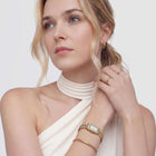 Ρολόι Daniel Wellington Bound Mini 3-Link DW00100931 Με Χρυσό Μπρασελέ