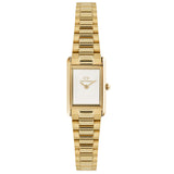 Γυναικείο ρολόι Daniel Wellington Bound Mini 3-link DW00100931 με χρυσό ατσάλινο μπρασελέ και λευκό τετράγωνο καντράν μεγέθους 17x26mm.