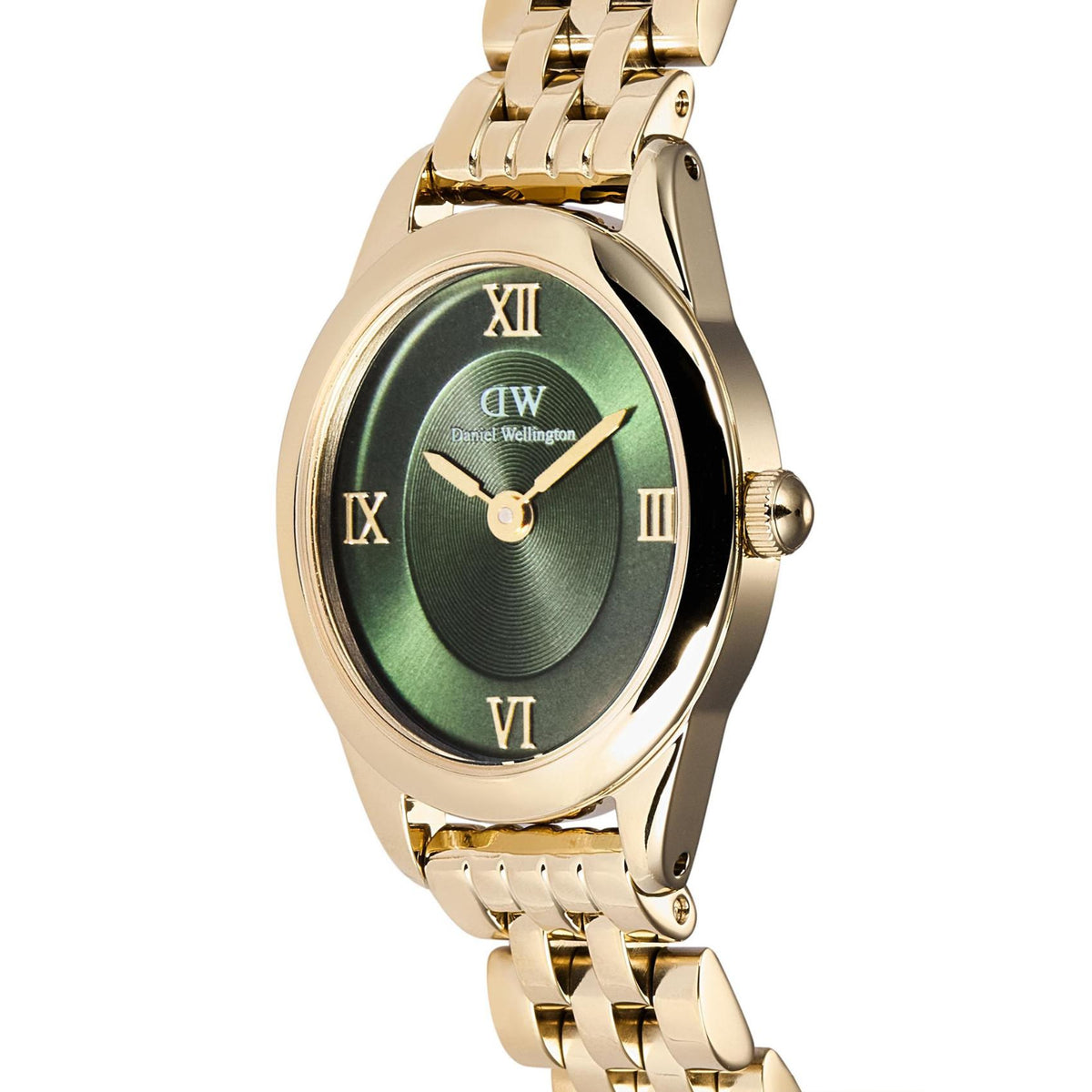 Πράσινο καντράν ρολογιού Daniel Wellington Ophelia Mini DW00100804 διαμέτρου 22x25.5mm