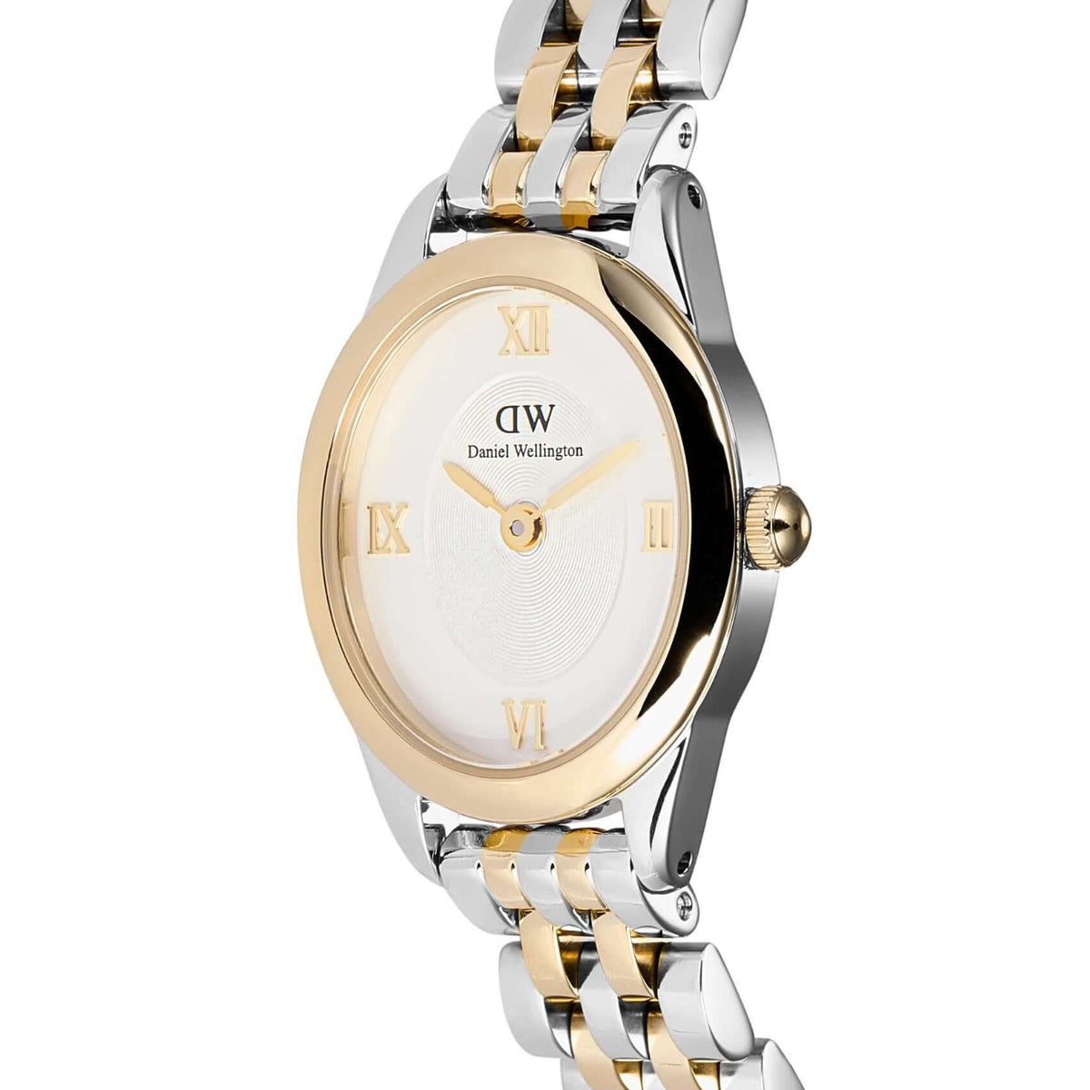 Λευκό οβάλ καντράν για το γυναικείο ρολόι Daniel Wellington Ophelia Mini DW00100811 μεγέθους 22.4x25.5mm.