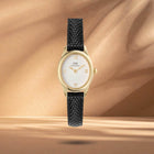 Ρολόι Daniel Wellington Ophelia Mini DW00100890 Με Μαύρο Δερμάτινο Λουράκι