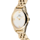 Λευκό οβάλ καντράν για το γυναικείο ρολόι Daniel Wellington Ophelia Mini Gold DW00100803 μεγέθους 22.4x25.5mm.