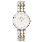 Ρολόι Daniel Wellington Petite Lumine DW00100616 Με Δίχρωμο Μπρασελέ