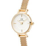 Λευκό καντράν για το γυναικείο ρολόι Daniel Wellington Petite Mini Evergold DW00100745 διαμέτρου 19mm.