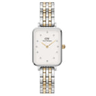 Ρολόι Daniel Wellington Quadro Lumine DW00100625 Με Δίχρωμο Μπρασελέ