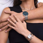 Ρολόι Daniel Wellington Quadro Lumine DW00100625 Με Δίχρωμο Μπρασελέ