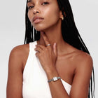 Ρολόι Daniel Wellington Quadro Mini DW00100925 Με Δίχρωμο Μπρασελέ