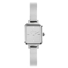 Ρολόι Daniel Wellington Quadro Mini Reflection DW00100800 Με Ασημί Μπρασελέ
