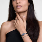 Ρολόι Daniel Wellington Quadro Mini Reflection DW00100800 Με Ασημί Μπρασελέ