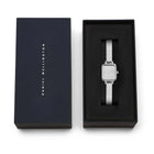 Ρολόι Daniel Wellington Quadro Mini Reflection DW00100800 Με Ασημί Μπρασελέ