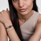 Ρολόι Daniel Wellington Quadro Mini Reflection DW00100801 Με Χρυσό Μπρασελέ