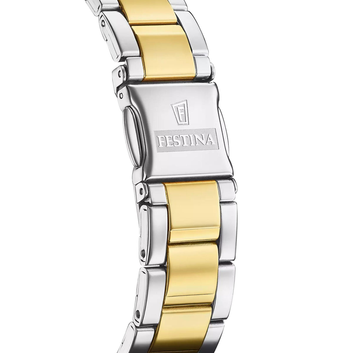 Ασημί-χρυσό ατσάλινο μπρασελέ ρολογιού Festina Boyfriend F20594/2