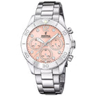 Ρολόι Festina Boyfriend F20603/7 Με Ασημί Μπρασελέ & Ροζ Καντράν