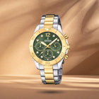 Ρολόι Festina Boyfriend F20604/2 Με Ασημί-Χρυσό Μπρασελέ & Πράσινο Καντράν