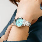 Γυναικείο Ρολόι Festina Classics F20049/4 Με Ασημί Μπρασελέ & Γαλάζιο Καντράν