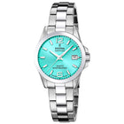 Γυναικείο Ρολόι Festina Classics F20049/4 Με Ασημί Μπρασελέ & Γαλάζιο Καντράν