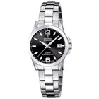 Γυναικείο Ρολόι Festina Classics F20049/6 Με Ασημί Μπρασελέ & Μαύρο Καντράν